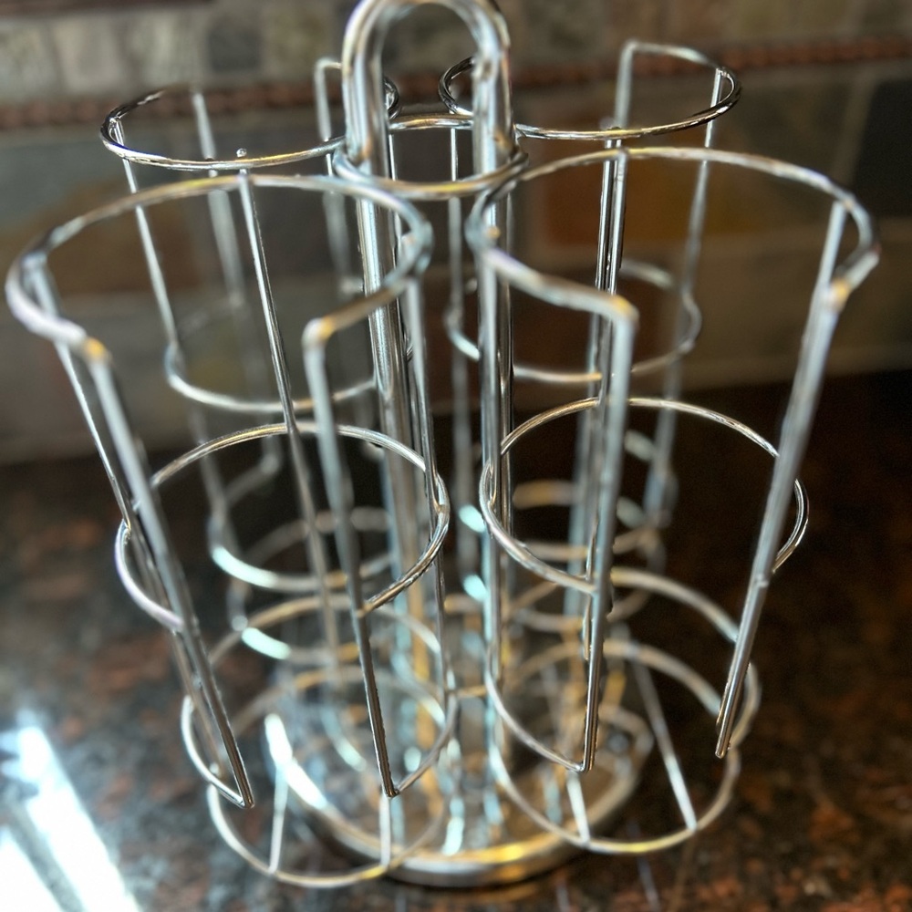 Silver Metal Coffee Pod Carousel
